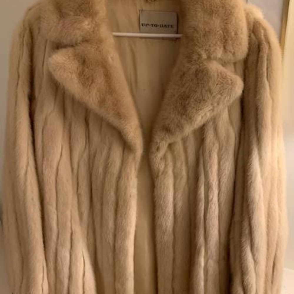 Blonde Mink Fur Coat